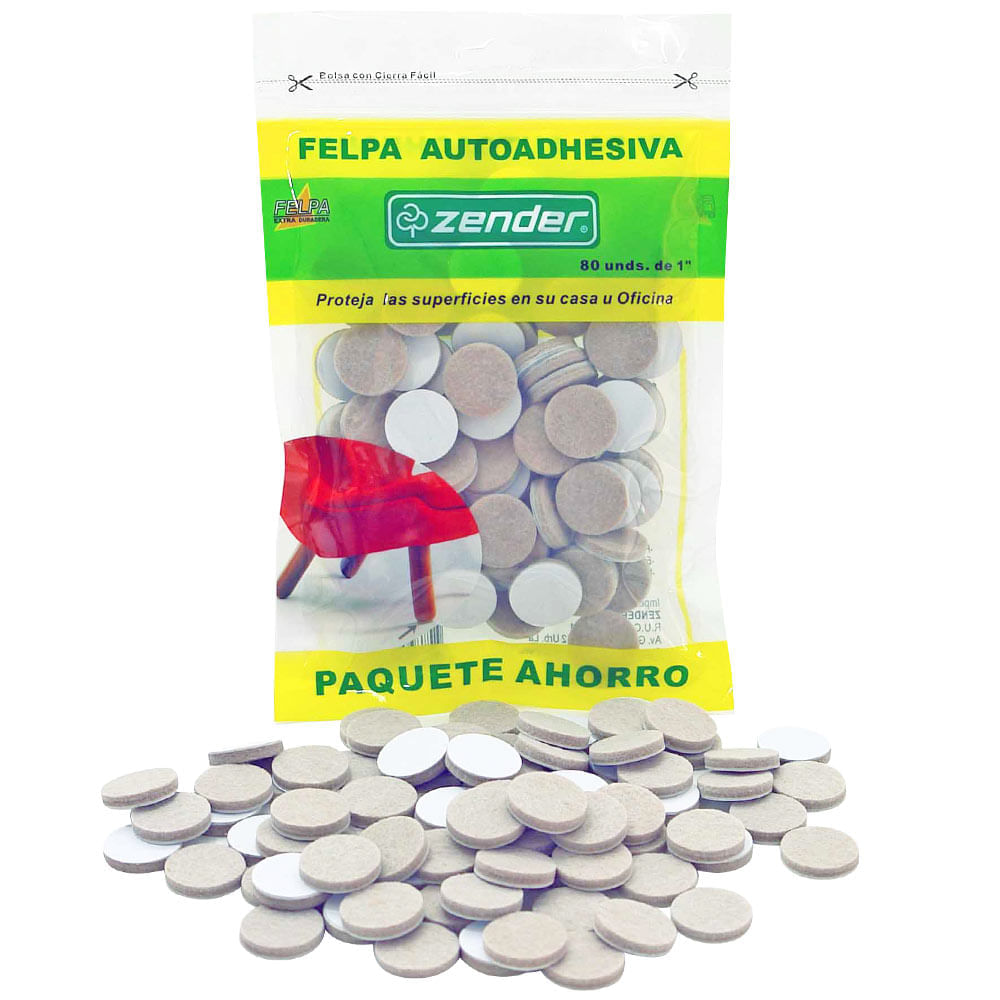 Felpa Paquete de Ahorro ZENDER 1"x80un