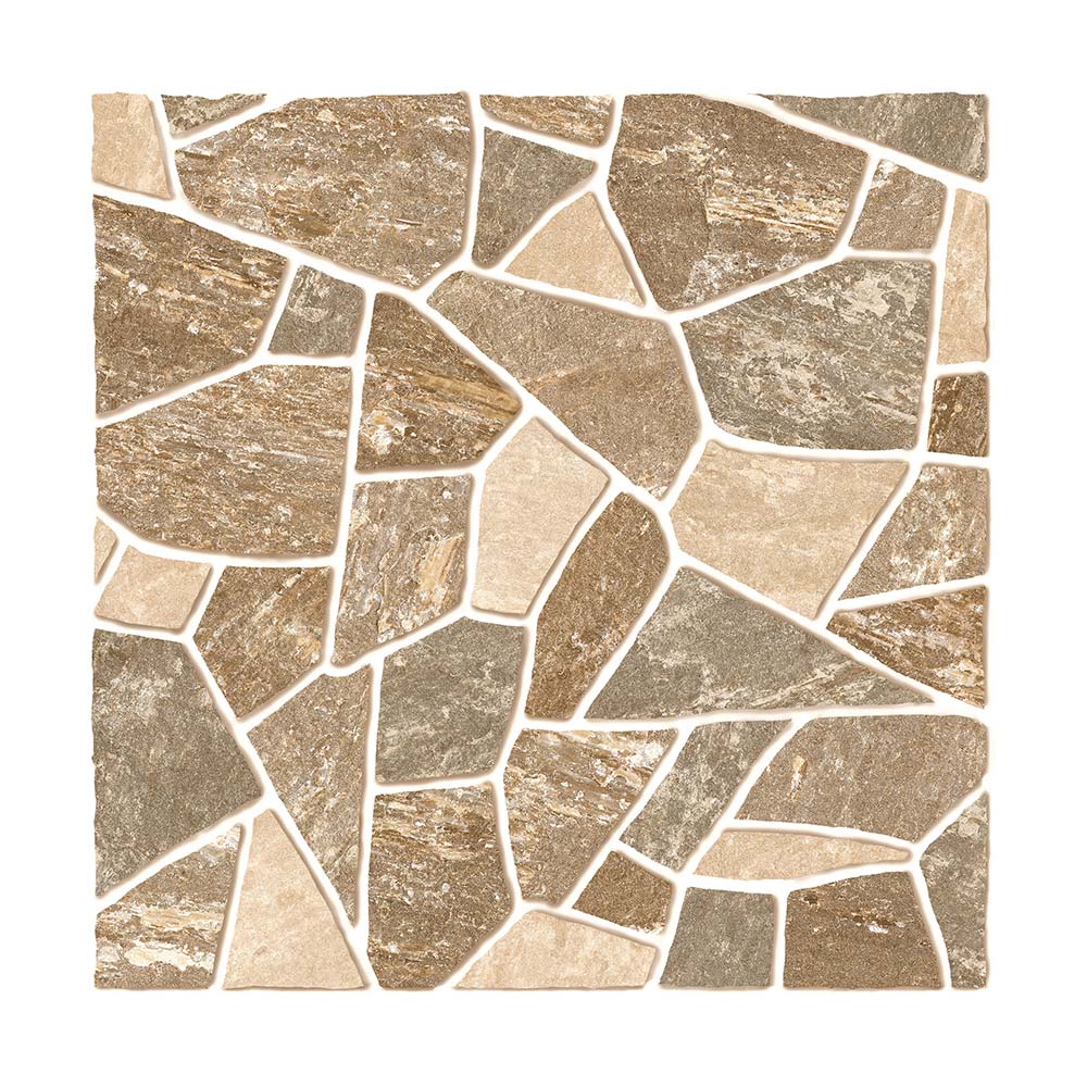 Piso Cerámico Tipo Piedra Trento Beige 46x46cm 1.90m2 Gala