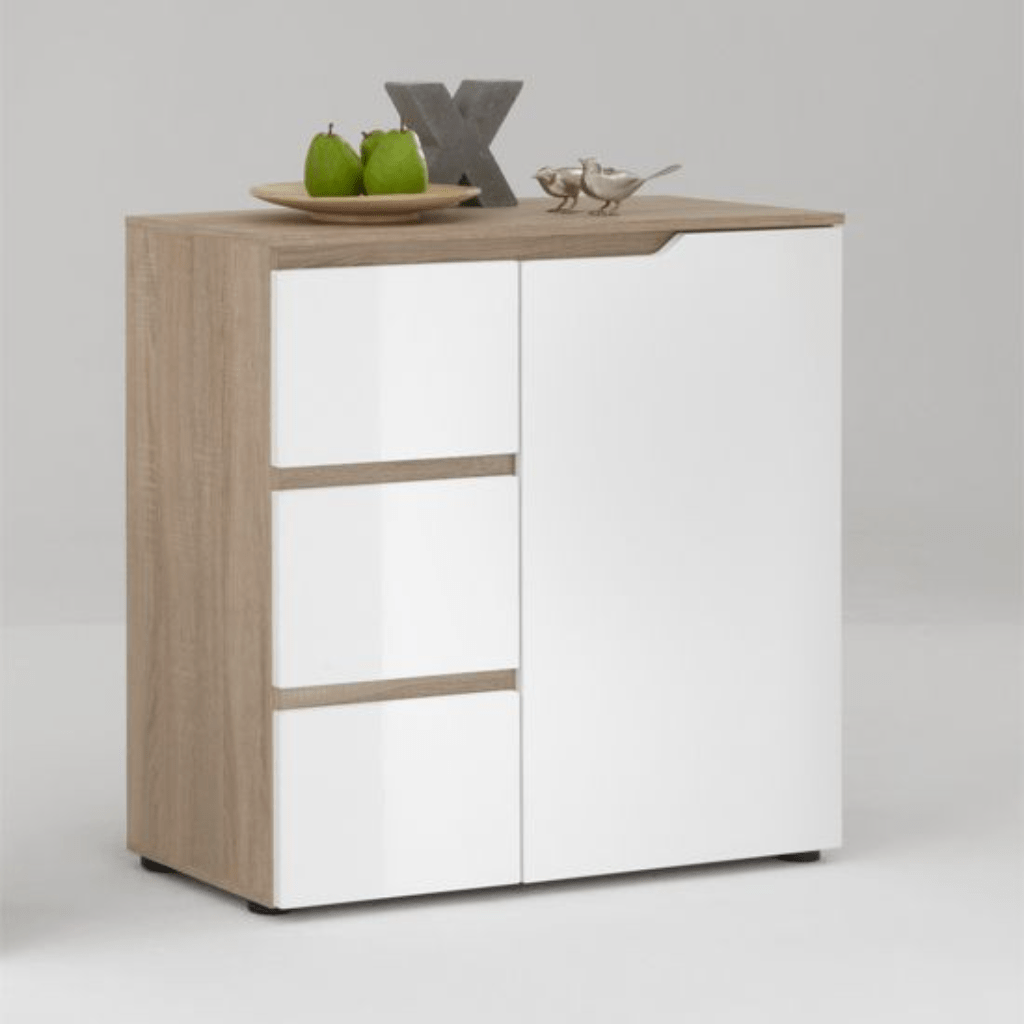 Mueble Organizador de Cocina Leyla 3 Cajones 1 Puerta
