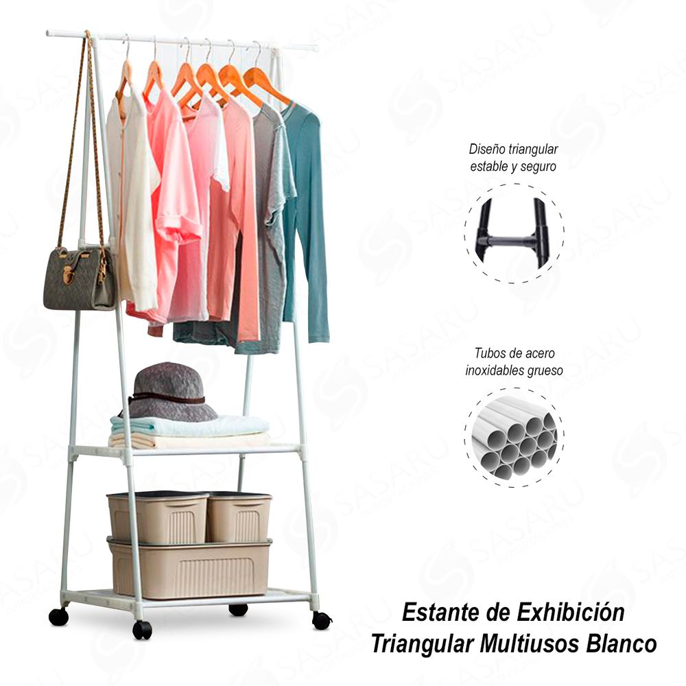 Estante de Exhibición Triangular Multiusos Blanco - Promart