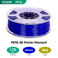 Filamento Impresora 3D PETG 1.75mm 1kg Esun Azul Sólido