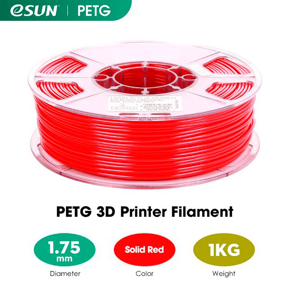 Filamento Petg Rojo 3 mm