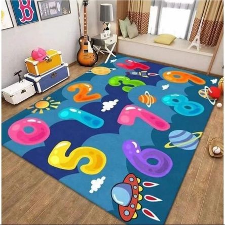 Alfombra Did ctico Infantil Base Antideslizante 80 x 160cm N meros