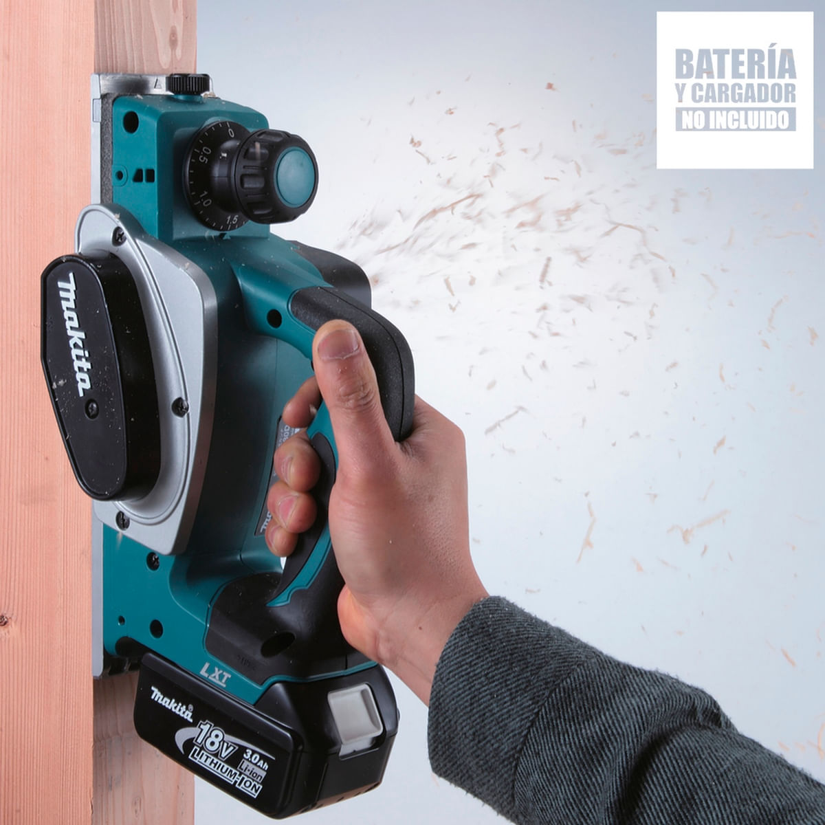 Cepillo Inalámbrico 2mm 18V LXT 82mm Baretool (Sin Baterías / Sin Cargador) Makita DKP180Z