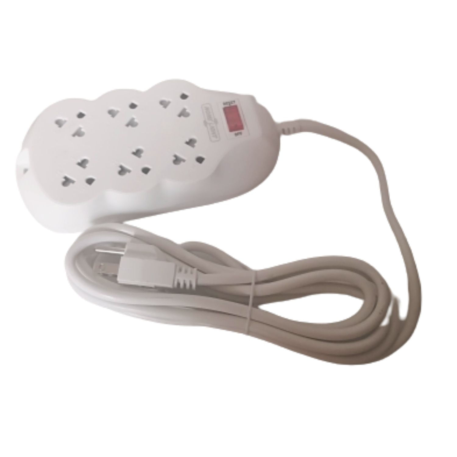 Supresor de Picos Blanco Deluxe 6 tomas Cable 3mts