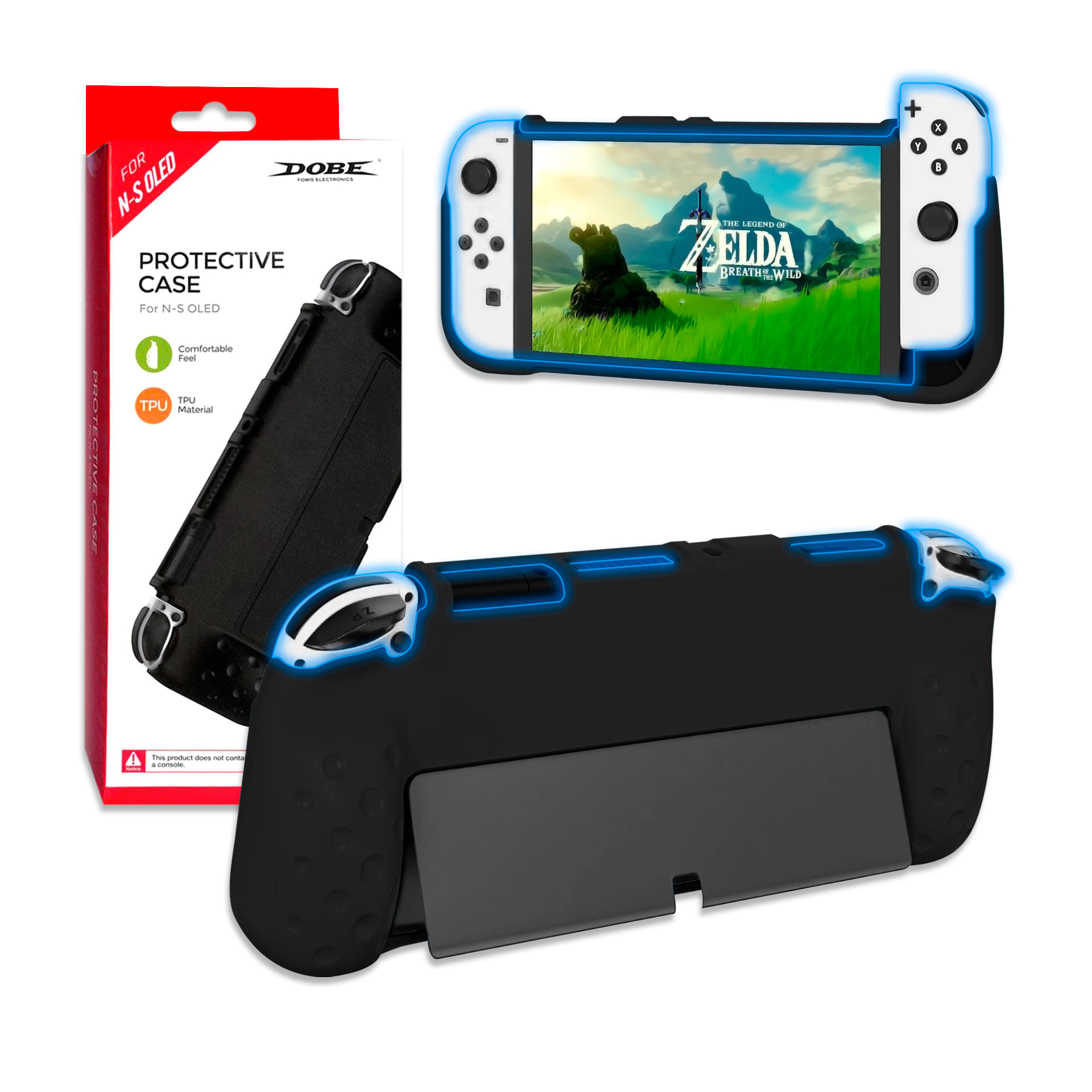 Case Protector para Nintendo Switch Oled Negro