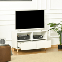 Centro de Entretenimiento Mesa de TV Vintage Darienne Ventitaspe Blanco