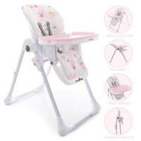 Silla de Comer Safety 1ST Feed Rosado