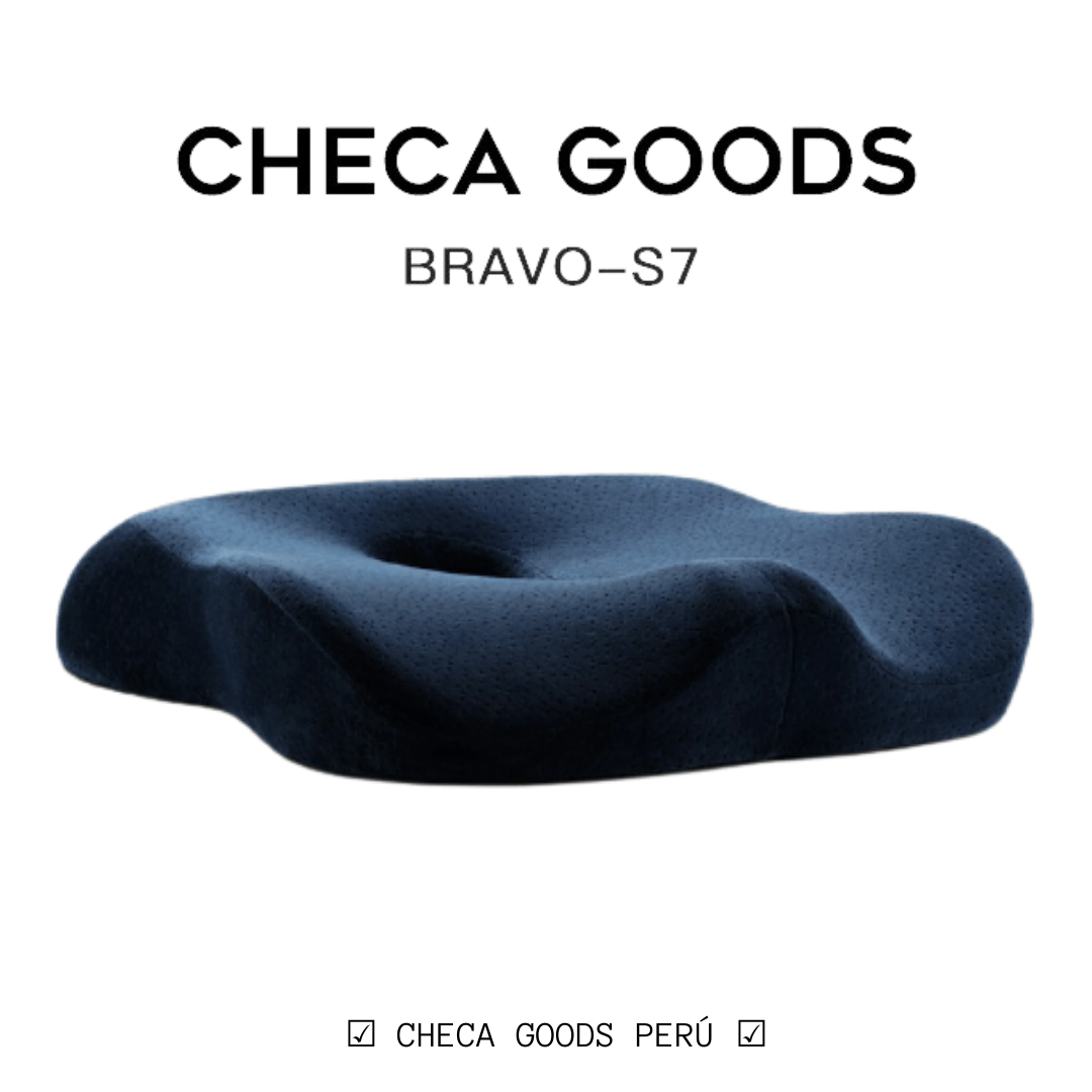Cojin Ergonomico Antihemorroides Checa Goods Bravo S7 Color Azul