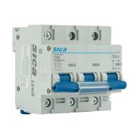 Interruptor Termomagnético Trifásico Sica 80A Blanco Tecnología Alemana