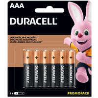 DURACELL PILA ALCALINA AAA X 4 +2