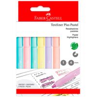 Resaltadores FABER CASTELL Textline Plus Pastel Blíster 6un