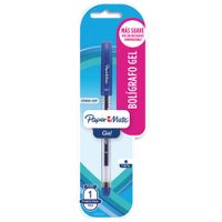 Lapicero PAPER MATE Gel Punta Fina Azul Blíster 1un