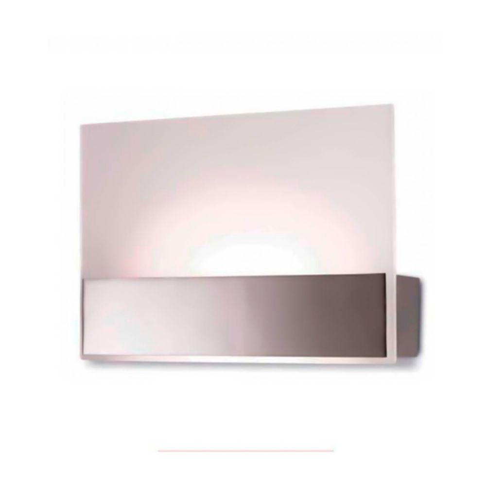 Luminaria Aplique Flat Niquel Satinado