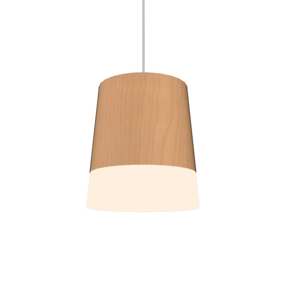 Luminaria Colgante Cónico Madera Betula Promart