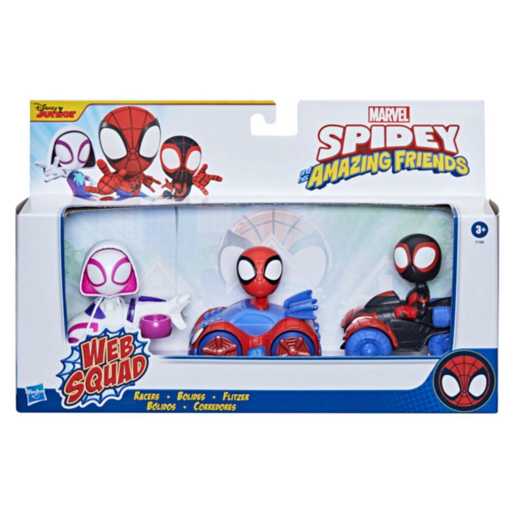 Hasbro Spider-Man Web Racers - Veicoli Collezionabili Con Personaggi Assortiti, Giocattoli Per Bambini