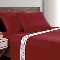 Sabana Polar Casatex Color Guinda 2 Plazas