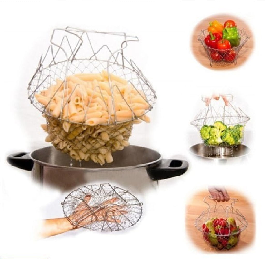 Cesta Plegable de Acero