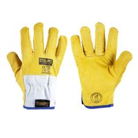 Guante de Badana Driver Steelpro Amarillo por 12 Unidades