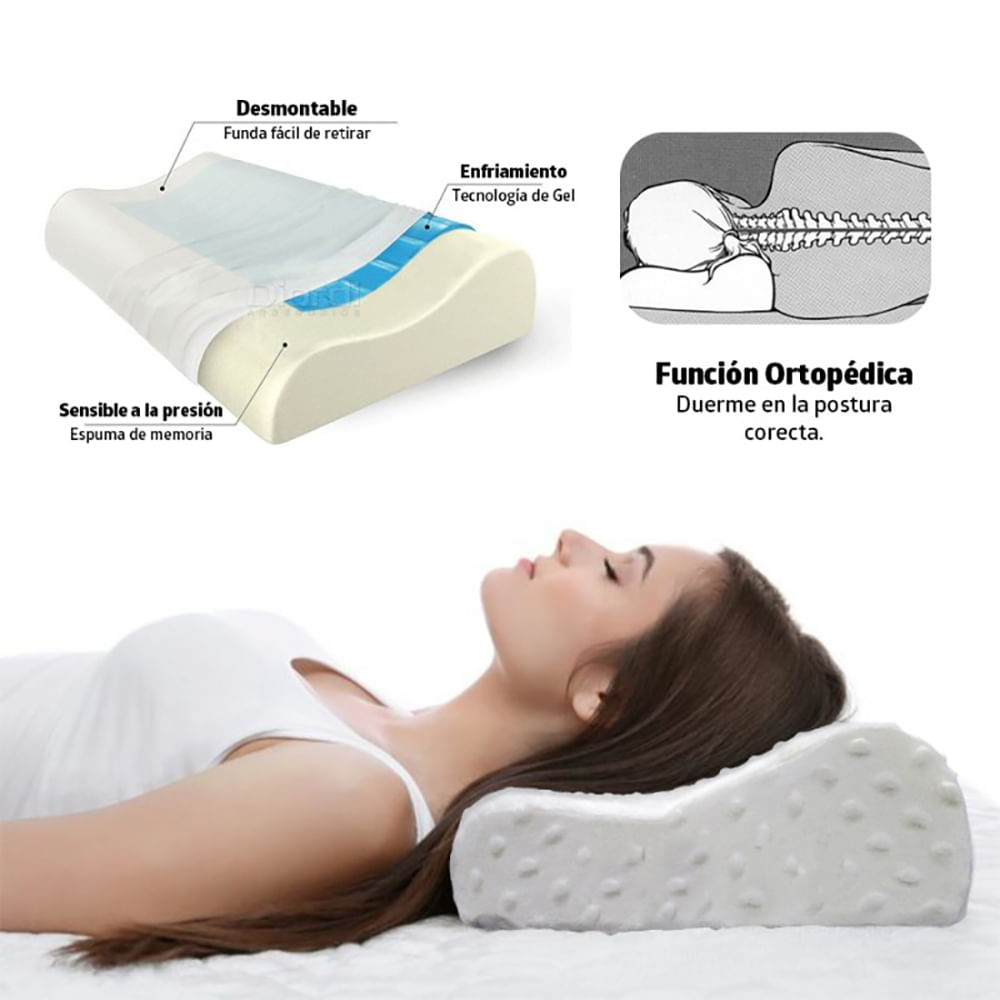 Almohada Memory Foam Almohada Ortopédica Para Dormir Almohada
