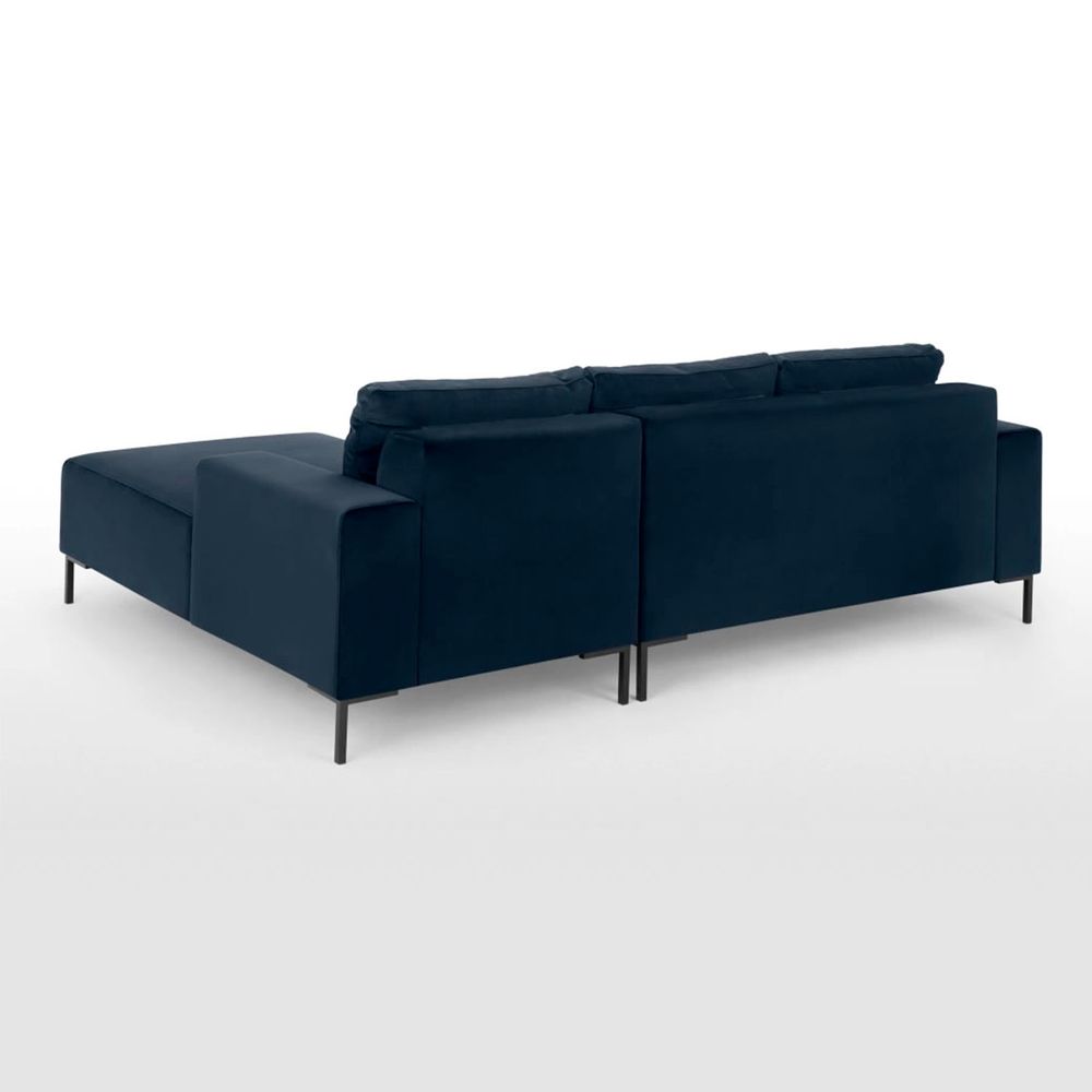 Sofá Esquinero con Chaise Longue a la Derecha Frederik Yolodecoro Azul