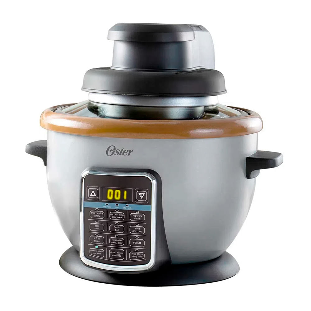 Arrocera Oster con freidora de aire CKSTRCAF22 función 10 en 1 - Promart olla 5 en 1 oster
