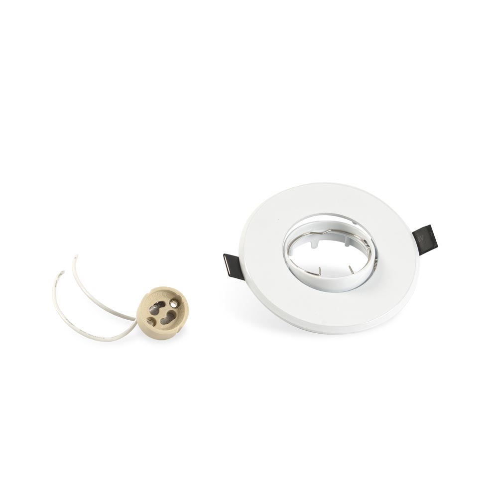Spot redondo Zamac 10.8 cm Blanco Lightech
