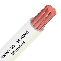Cable THW-90 450/750 V 14 AWG Celsa blanco 50m