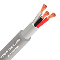 Cable vulcanizado TTRF-70 2x16 AWG gris Celsa