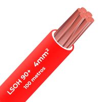 Cable Libre halógeno 90c 4mm 2 Celsa (Lsoh) rojo