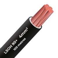 Cable libre halógeno 90c 4mm 2 Celsa (Lsoh) negro