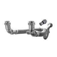 Trampa flex fregadero 2 tarjas + Chupón universal Coflex