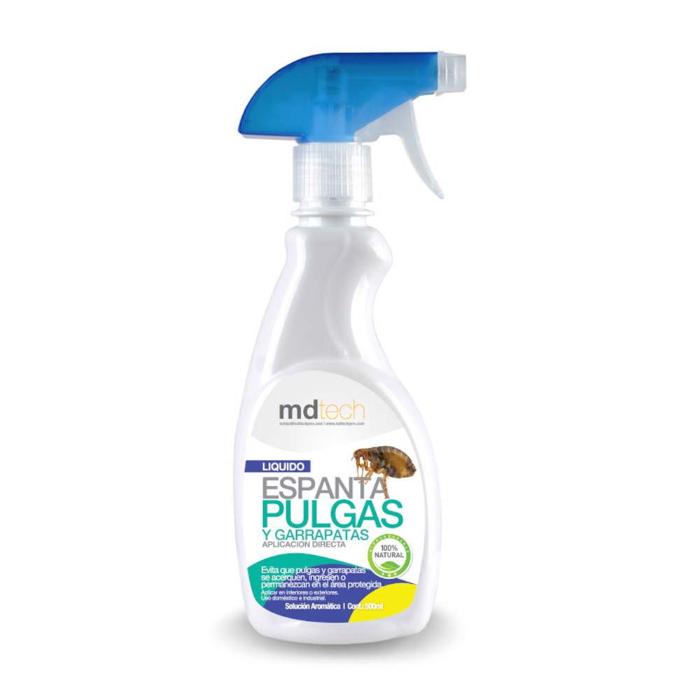Liquido Espanta Pulgas y Garrapatas 500ml Mdtech