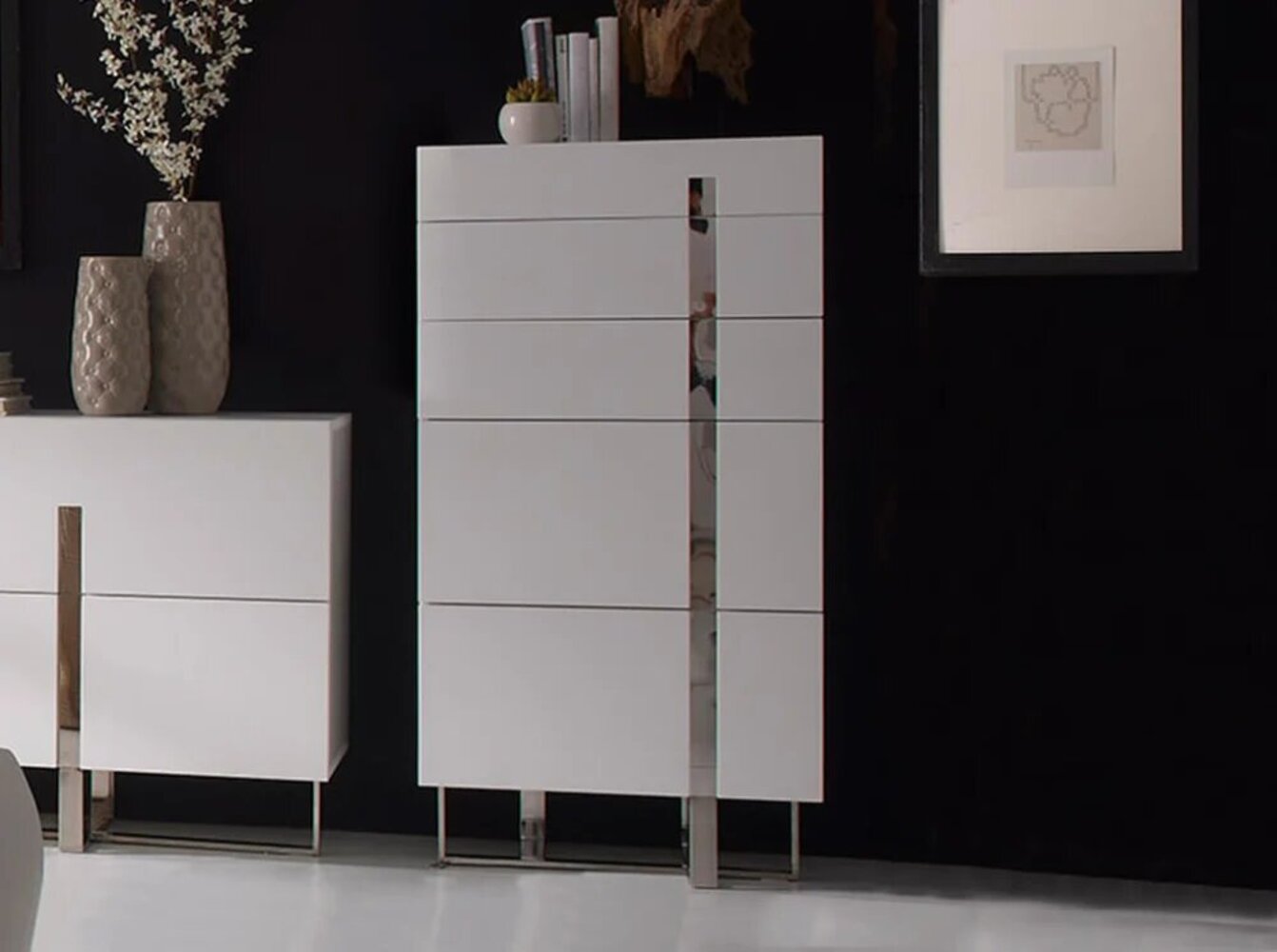 Acaparador de Salón Poiret Blanco 120 cm