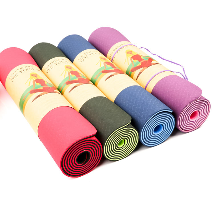 Mat de Yoga Ecológico TPE 6mm Colores Variados