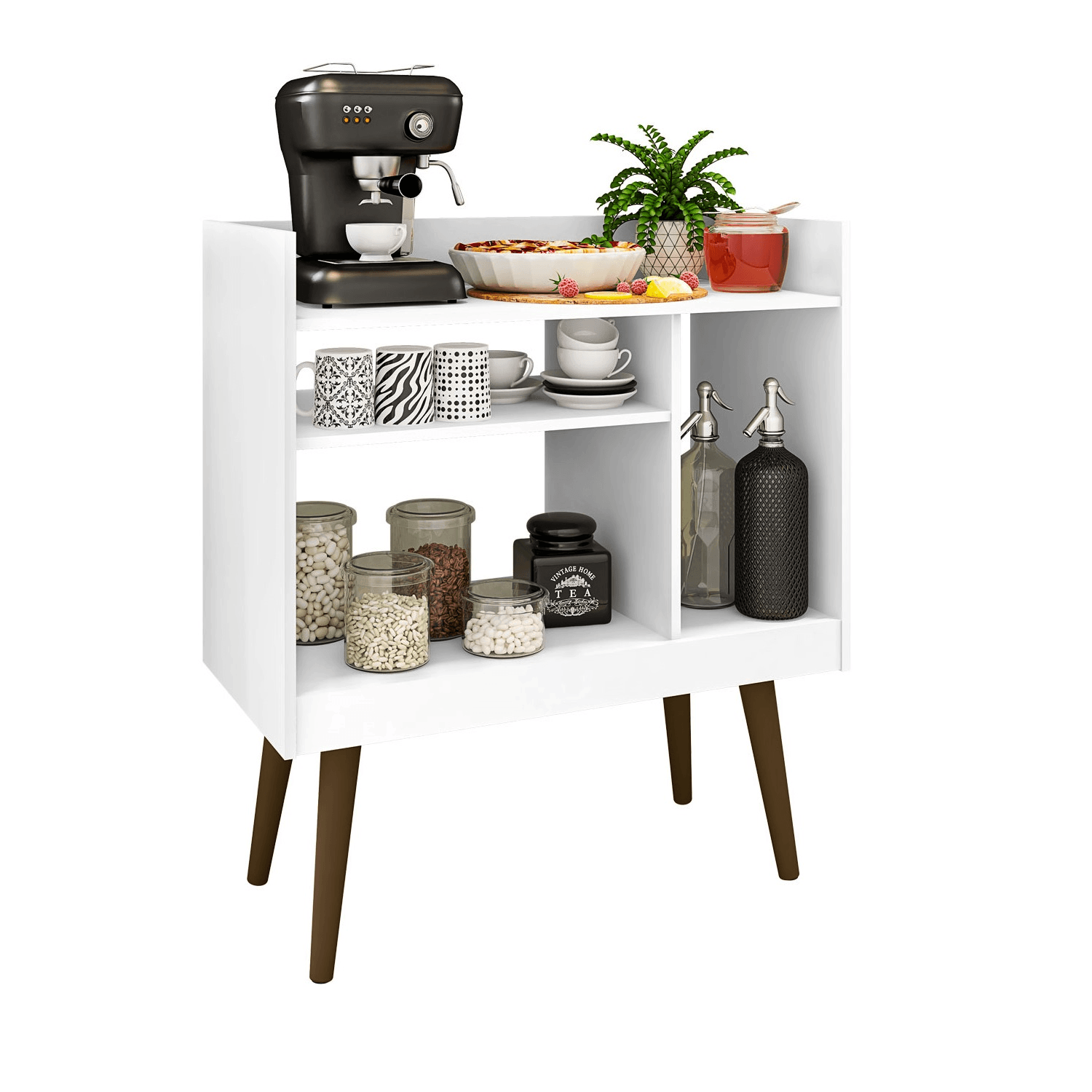 Mueble Aparador Coffe Bonno Canela Blanco