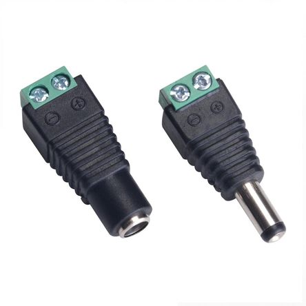 Cable de CC a CC, 3 pies 18 AWG CC 0.217 in x 0.083 in, macho a macho,  cable adaptador de corriente para LED, CCTV, automóvil, monitores, etc. (2