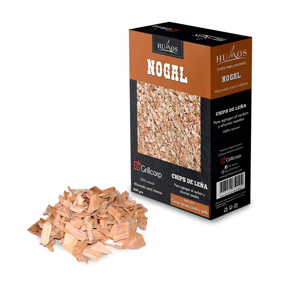 Astillas de leña de nogal 5000gr Grillcorp