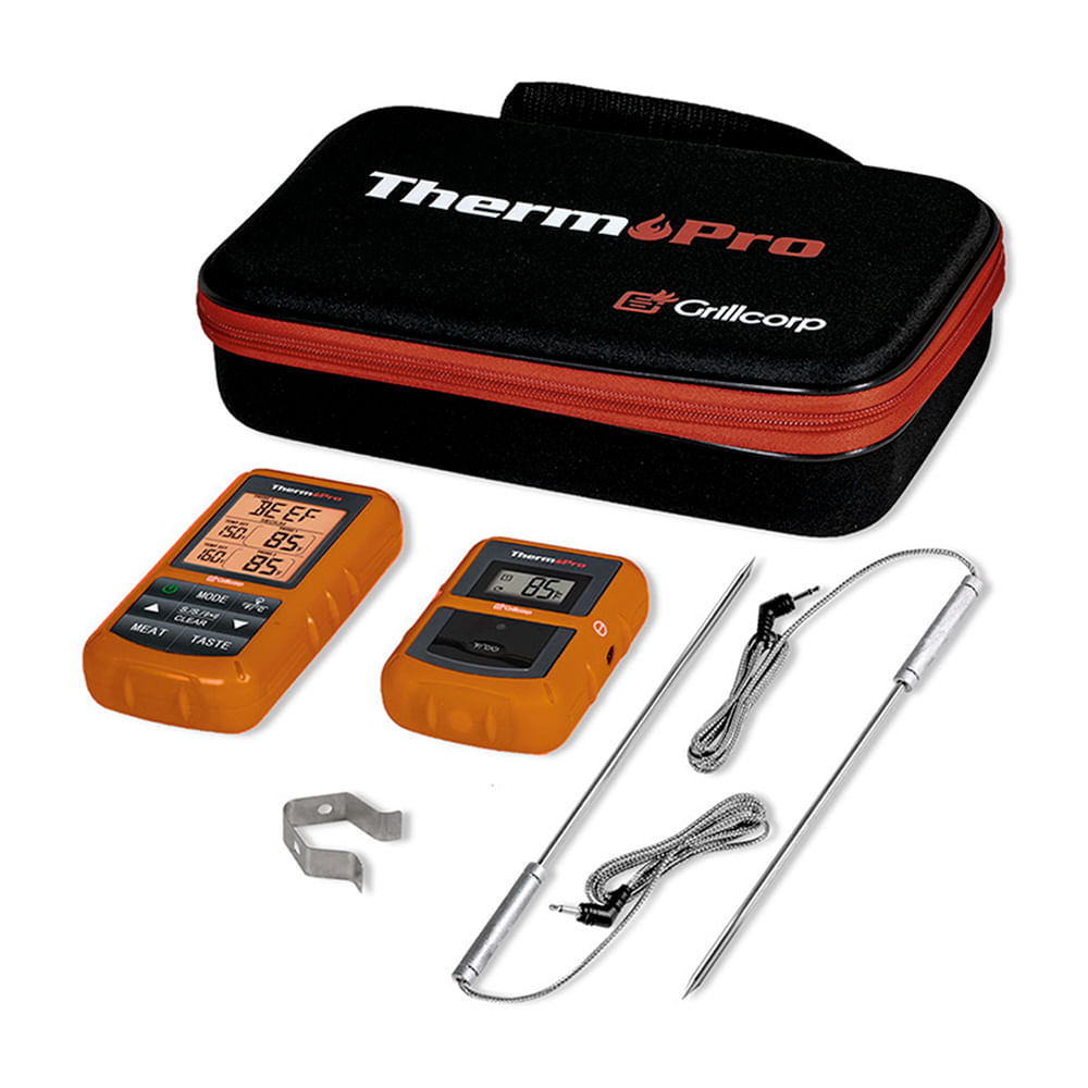 Termómetro Digital + Funda Grillcorp TP20 Negro Impermeable