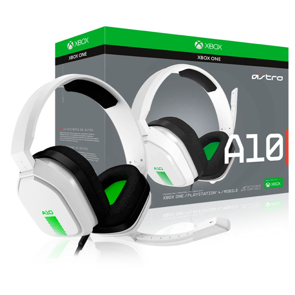 Audifono con Microfono Gamer Astro A10 for XBOX1 PS4 PC Blanco Verde