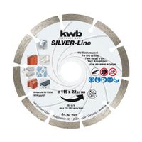 Disco de Corte Segmentado DIAMANTE KWB Silverline 115x22mm