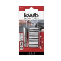 Set de dados + Adaptador 1/4"" 50mm x5u KWB