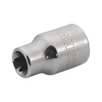 Dado Torx Hembra E8 Bahco de Acero Pulido 1/2