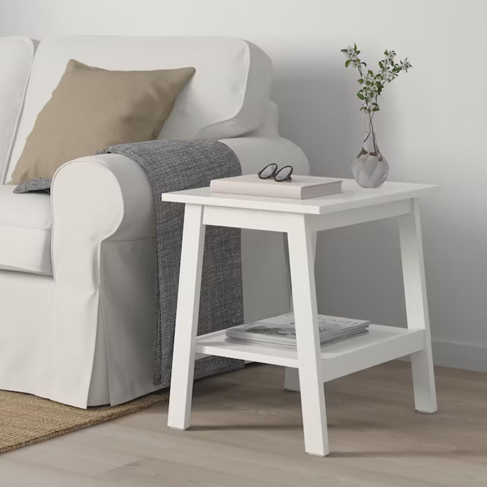 Mesa Auxiliar Vanés Blanca 55cm