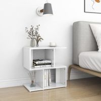 Mesa de Noche Velador Moderno Kai Blanco