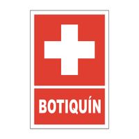 Señal de Vinil Botiquín 20x30cm Rojo