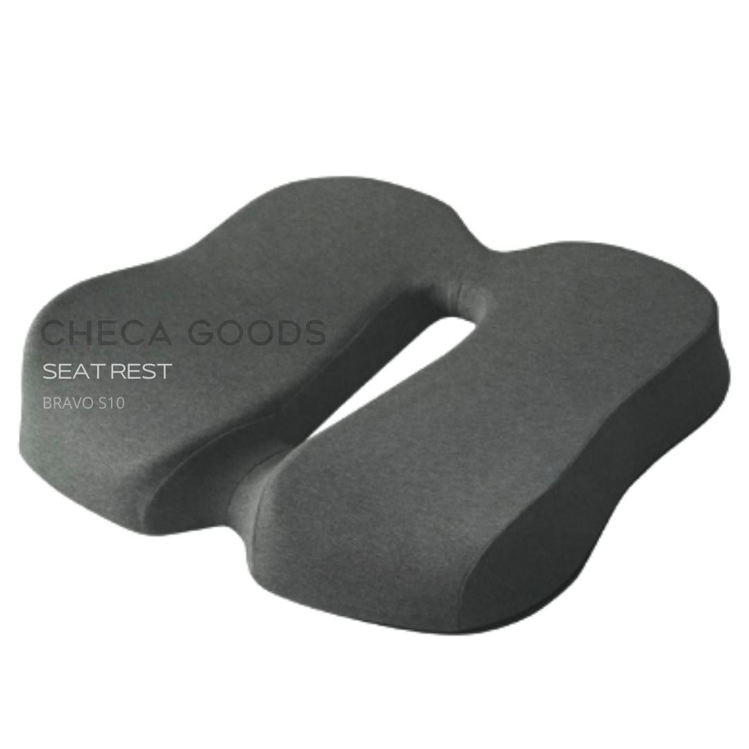 Cojín Air Line Antihemorroides Ergonomico Checa Goods Bravo S10 Gris Oscuro