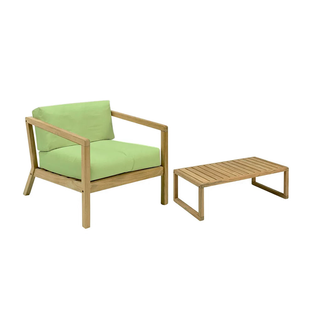 Sillón + mesa de jardín Shake Home Premium Verde Manzana