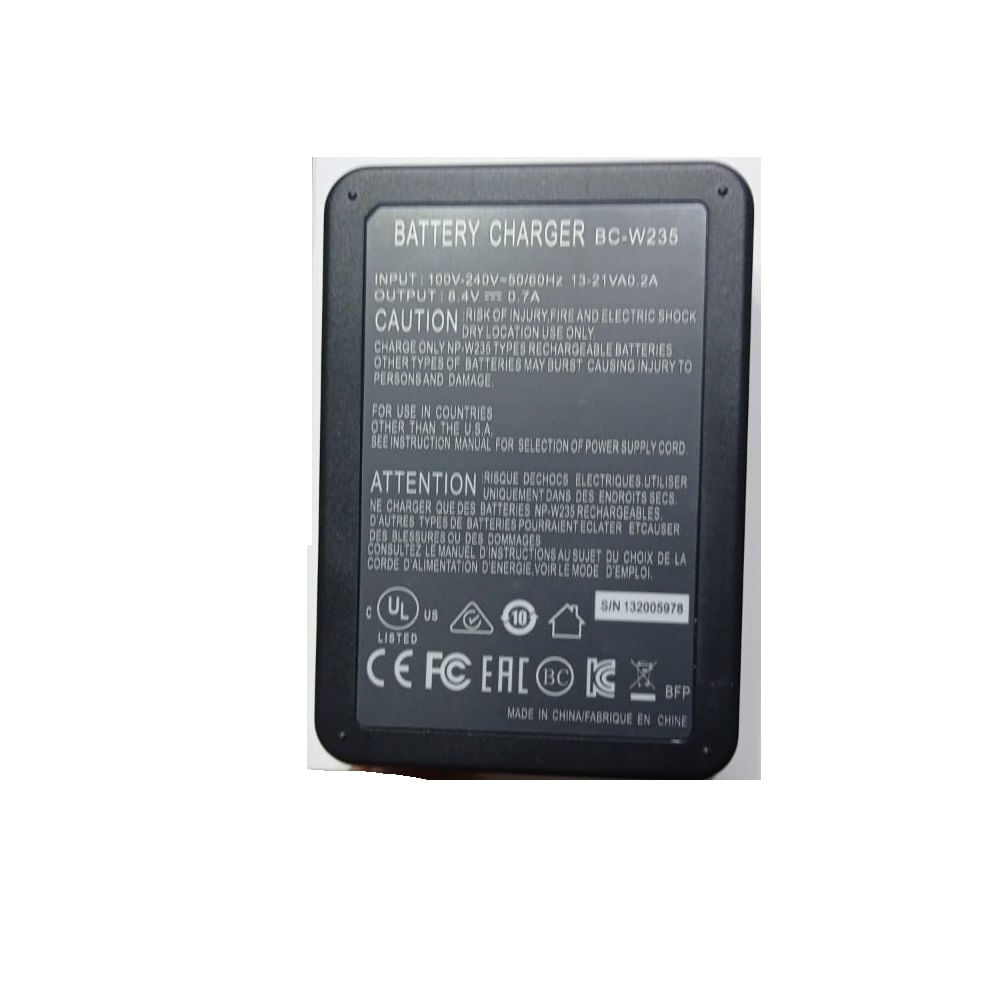 Cargador BC-W235 para Batería fujifilm NP-W235
