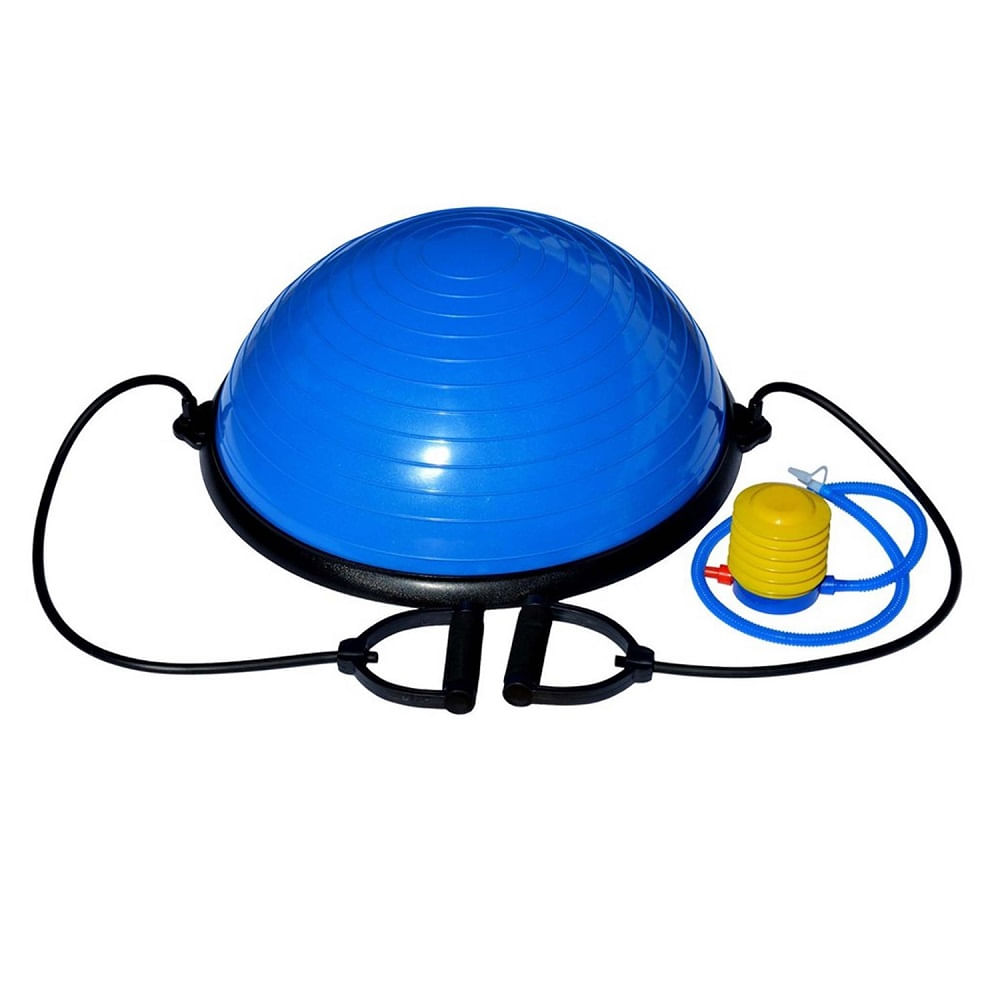 Pelota de Equilibrio Bosu + Ligas de Ejercicio + Inflador